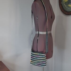 Colorful Striped Crossbody Bag